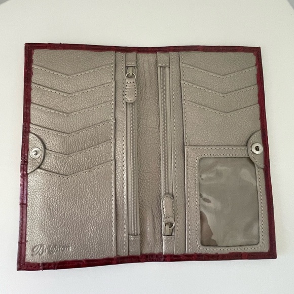 Brighton Red Croc Embossed Wallet - Picture 8 of 9
